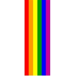 Rainbow flag 1.5 x 10 meter